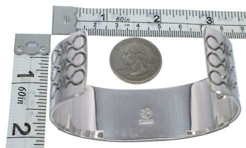 Southwest Sterling Silver Turquoise Cuff Bracelet CX49423